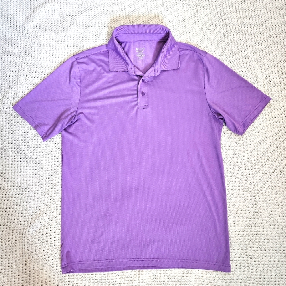 Members Mark Purple Performance Polo Size Medium